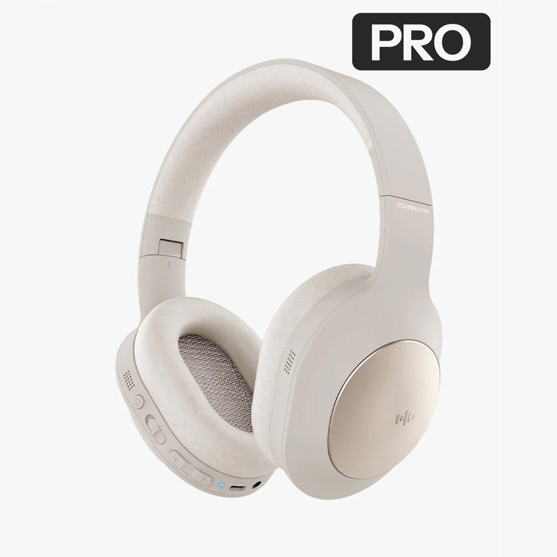 Wave Pro høretelefoner trådløs beige